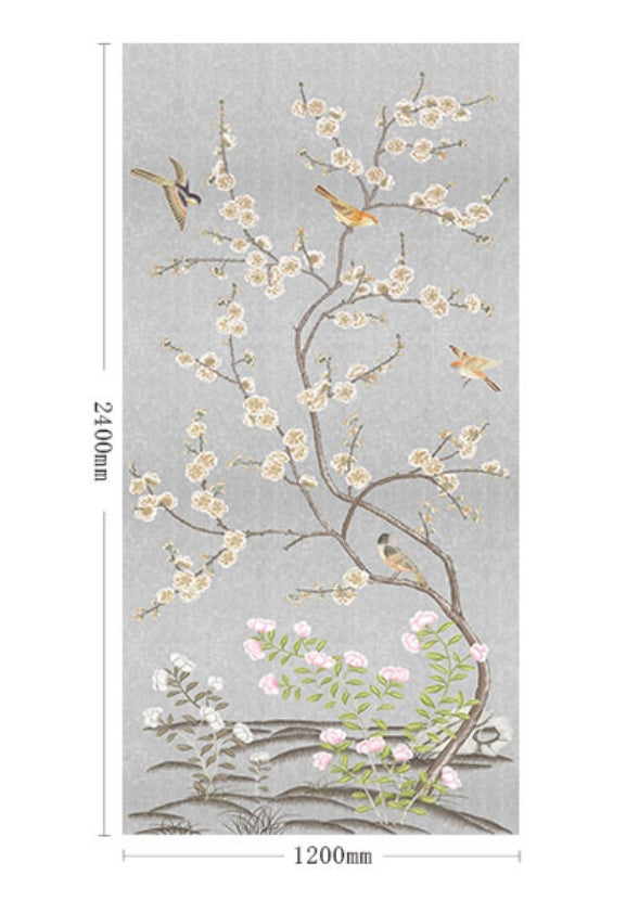 High-End Embroidery Decorative Painting - Suzhou Embroidery with Silk Full-Embroidery Craftsmanship | Commercial Space Soft Decoration Wall Hanging | Bulk Purchases Available with Customizable Patterns and Sizes.Hundred Flowers in Full Bloom-海智集-