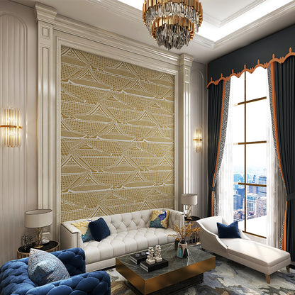 High-End Embroidery Decorative Painting - Suzhou Embroidery with Silk Full-Embroidery Craftsmanship | Commercial Space Soft Decoration Wall Hanging | Bulk Purchases Available with Customizable Patterns and Sizes.Imperial Palace and Pavilion-海智集-