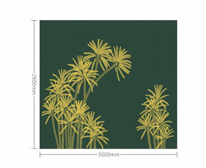 High-End Embroidery Decorative Painting - Suzhou Embroidery with Silk Full-Embroidery Craftsmanship | Commercial Space Soft Decoration Wall Hanging | Bulk Purchases Available with Customizable Patterns and Sizes.Jade Trees in Forest-海智集-