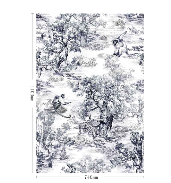 High-End Embroidery Decorative Painting - Suzhou Embroidery with Silk Full-Embroidery Craftsmanship | Commercial Space Soft Decoration Wall Hanging | Bulk Purchases Available with Customizable Patterns and Sizes.Jungle Adventure-海智集-