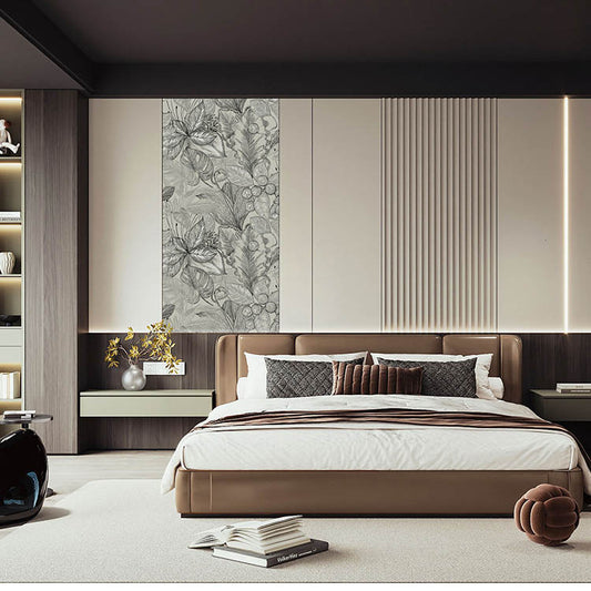 High-End Embroidery Decorative Painting - Suzhou Embroidery with Silk Full-Embroidery Craftsmanship | Commercial Space Soft Decoration Wall Hanging | Bulk Purchases Available with Customizable Patterns and Sizes.Layered Leaf Shadows-海智集-
