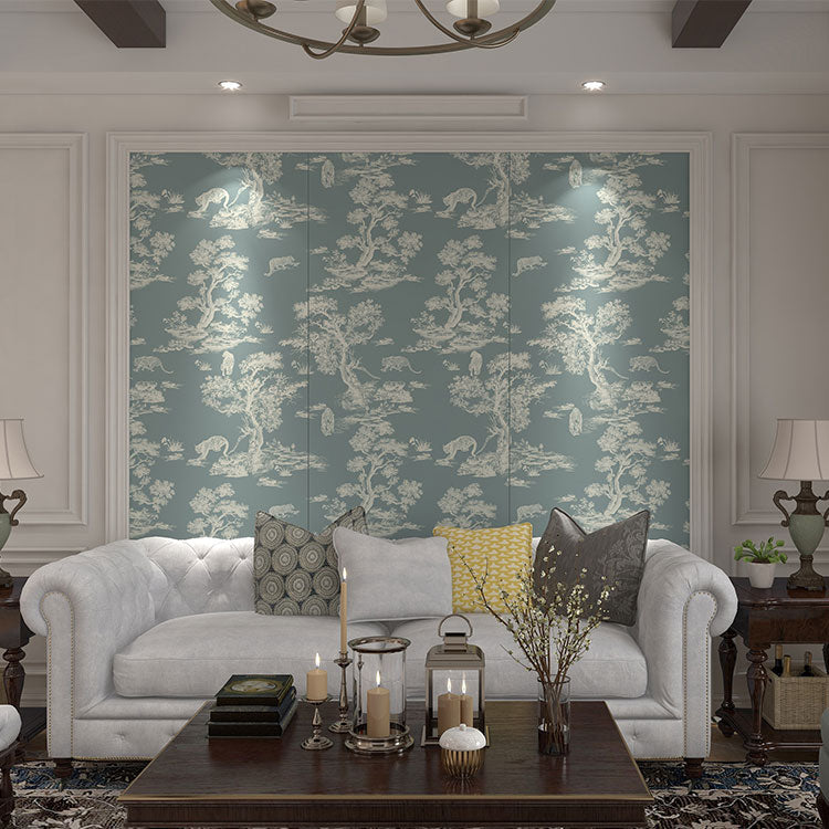 High-End Embroidery Decorative Painting - Suzhou Embroidery with Silk Full-Embroidery Craftsmanship | Commercial Space Soft Decoration Wall Hanging | Bulk Purchases Available with Customizable Patterns and Sizes.Leopard in Prosperous Forest-海智集-