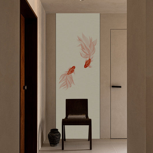High-End Embroidery Decorative Painting - Suzhou Embroidery with Silk Full-Embroidery Craftsmanship | Commercial Space Soft Decoration Wall Hanging | Bulk Purchases Available with Customizable Patterns and Sizes.Like Water, Like Fish-海智集-