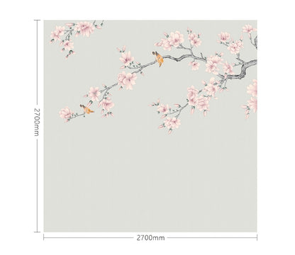 High-End Embroidery Decorative Painting - Suzhou Embroidery with Silk Full-Embroidery Craftsmanship | Commercial Space Soft Decoration Wall Hanging | Bulk Purchases Available with Customizable Patterns and Sizes.Magnolia in Spring Rain-海智集-