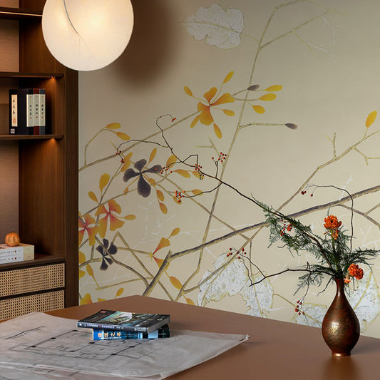 High-End Embroidery Decorative Painting - Suzhou Embroidery with Silk Full-Embroidery Craftsmanship | Commercial Space Soft Decoration Wall Hanging | Bulk Purchases Available with Customizable Patterns and Sizes.Magpie Returns, Phoenix Returns-海智集-