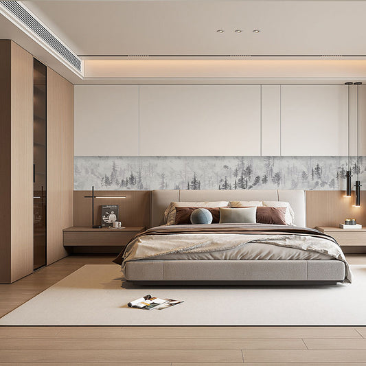 High-End Embroidery Decorative Painting - Suzhou Embroidery with Silk Full-Embroidery Craftsmanship | Commercial Space Soft Decoration Wall Hanging | Bulk Purchases Available with Customizable Patterns and Sizes.Misty Forest-海智集-