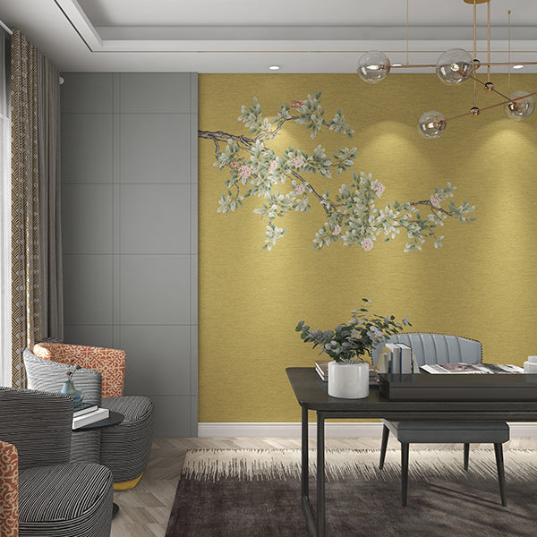 High-End Embroidery Decorative Painting - Suzhou Embroidery with Silk Full-Embroidery Craftsmanship | Commercial Space Soft Decoration Wall Hanging | Bulk Purchases Available with Customizable Patterns and Sizes.New Flowers on the Tree-海智集-