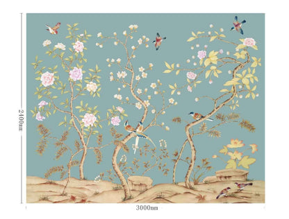 High-End Embroidery Decorative Painting - Suzhou Embroidery with Silk Full-Embroidery Craftsmanship | Commercial Space Soft Decoration Wall Hanging | Bulk Purchases Available with Customizable Patterns and Sizes.Orioles Singing and Swallows Chirping-海智集-