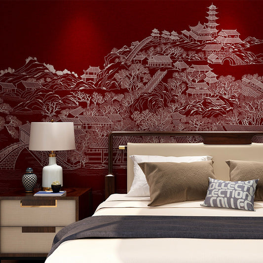 High-End Embroidery Decorative Painting - Suzhou Embroidery with Silk Full-Embroidery Craftsmanship | Commercial Space Soft Decoration Wall Hanging | Bulk Purchases Available with Customizable Patterns and Sizes.Peaceful and Prosperous Era-海智集-