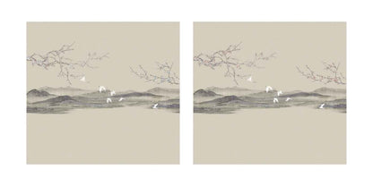 High-End Embroidery Decorative Painting - Suzhou Embroidery with Silk Full-Embroidery Craftsmanship | Commercial Space Soft Decoration Wall Hanging | Bulk Purchases Available with Customizable Patterns and Sizes.Peach Blossoms for a Thousand Miles-海智集-