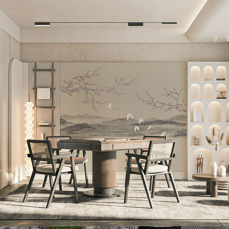 High-End Embroidery Decorative Painting - Suzhou Embroidery with Silk Full-Embroidery Craftsmanship | Commercial Space Soft Decoration Wall Hanging | Bulk Purchases Available with Customizable Patterns and Sizes.Peach Blossoms for a Thousand Miles-海智集-