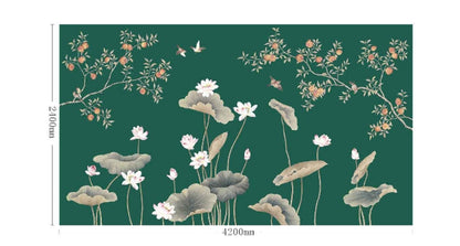 High-End Embroidery Decorative Painting - Suzhou Embroidery with Silk Full-Embroidery Craftsmanship | Commercial Space Soft Decoration Wall Hanging | Bulk Purchases Available with Customizable Patterns and Sizes.Phoenix Dancing and Flowers Fragrant-海智集-