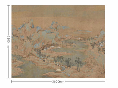 High-End Embroidery Decorative Painting - Suzhou Embroidery with Silk Full-Embroidery Craftsmanship | Commercial Space Soft Decoration Wall Hanging | Bulk Purchases Available with Customizable Patterns and Sizes.Picturesque Landscapes-海智集-