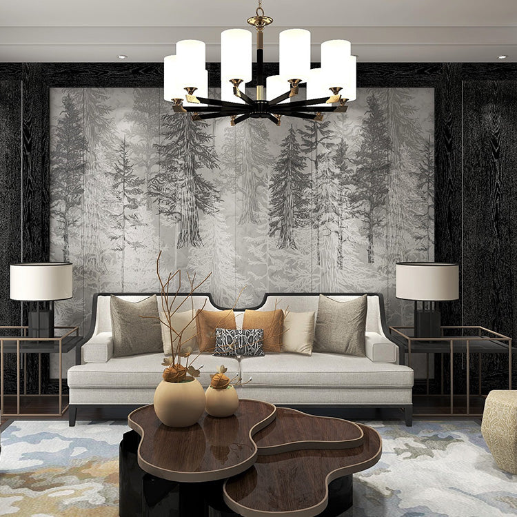 High-End Embroidery Decorative Painting - Suzhou Embroidery with Silk Full-Embroidery Craftsmanship | Commercial Space Soft Decoration Wall Hanging | Bulk Purchases Available with Customizable Patterns and Sizes.Rime in Snowy Forest-海智集-