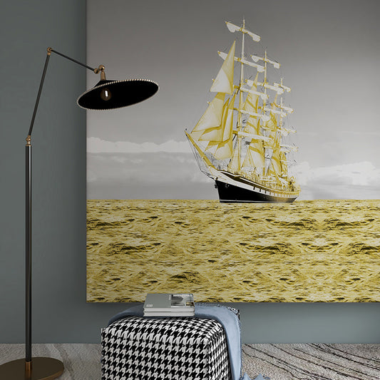 High-End Embroidery Decorative Painting - Suzhou Embroidery with Silk Full-Embroidery Craftsmanship | Commercial Space Soft Decoration Wall Hanging | Bulk Purchases Available with Customizable Patterns and Sizes.Smooth Sailing-海智集-