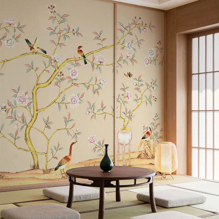 High-End Embroidery Decorative Painting - Suzhou Embroidery with Silk Full-Embroidery Craftsmanship | Commercial Space Soft Decoration Wall Hanging | Bulk Purchases Available with Customizable Patterns and Sizes.Spring Everywhere You Look-海智集-