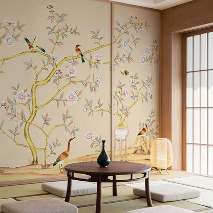 High-End Embroidery Decorative Painting - Suzhou Embroidery with Silk Full-Embroidery Craftsmanship | Commercial Space Soft Decoration Wall Hanging | Bulk Purchases Available with Customizable Patterns and Sizes.Spring Everywhere You Look-海智集-
