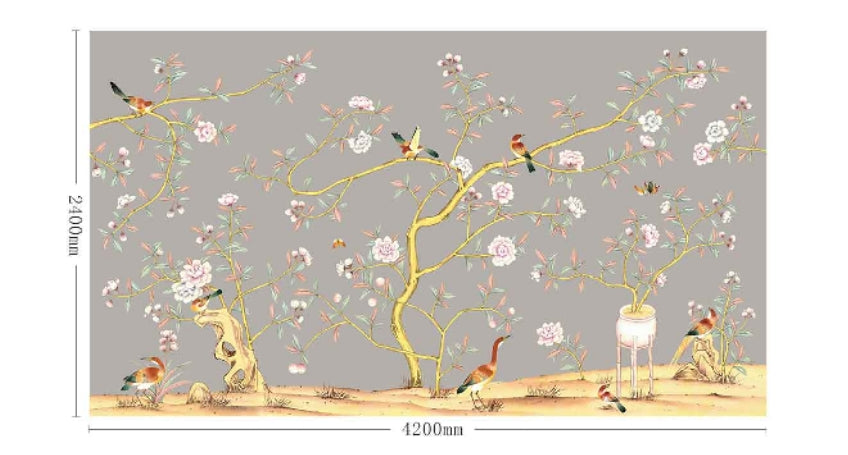 High-End Embroidery Decorative Painting - Suzhou Embroidery with Silk Full-Embroidery Craftsmanship | Commercial Space Soft Decoration Wall Hanging | Bulk Purchases Available with Customizable Patterns and Sizes.Spring Everywhere You Look-海智集-