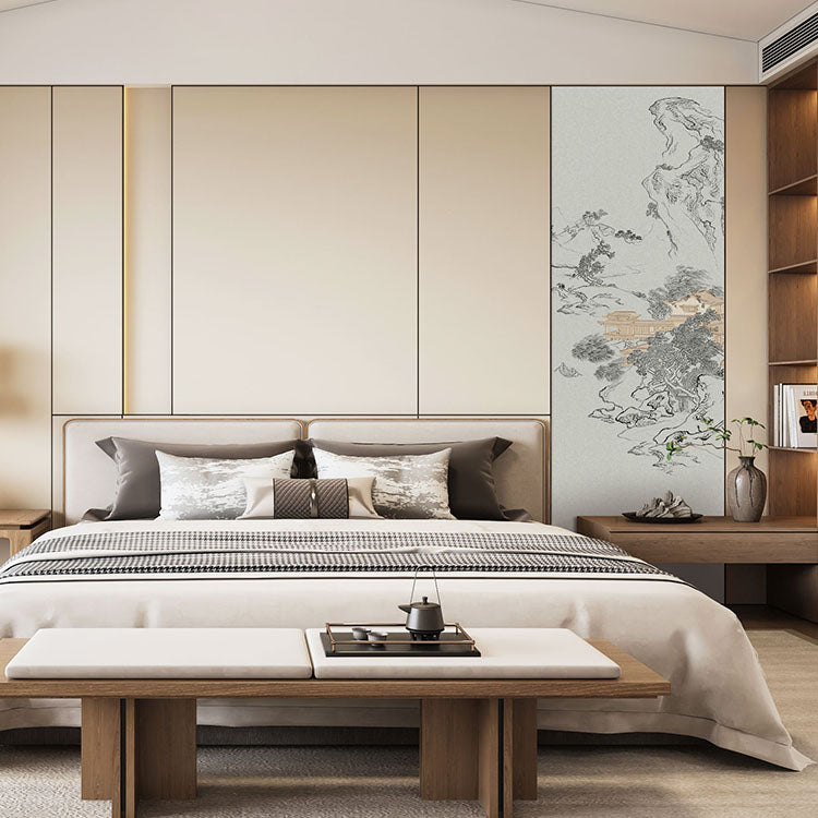 High-End Embroidery Decorative Painting - Suzhou Embroidery with Silk Full-Embroidery Craftsmanship | Commercial Space Soft Decoration Wall Hanging | Bulk Purchases Available with Customizable Patterns and Sizes.Tranquil Water and Jade Pavilion-海智集-