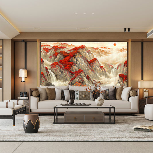 High-End Embroidery Decorative Painting - Suzhou Embroidery with Silk Full-Embroidery Craftsmanship | Commercial Space Soft Decoration Wall Hanging | Bulk Purchases Available with Customizable Patterns and Sizes.Treasure Bowl-海智集-