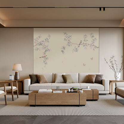 High-End Embroidery Decorative Painting - Suzhou Embroidery with Silk Full-Embroidery Craftsmanship | Commercial Space Soft Decoration Wall Hanging | Bulk Purchases Available with Customizable Patterns and Sizes.Wandering Among Flowers-海智集-