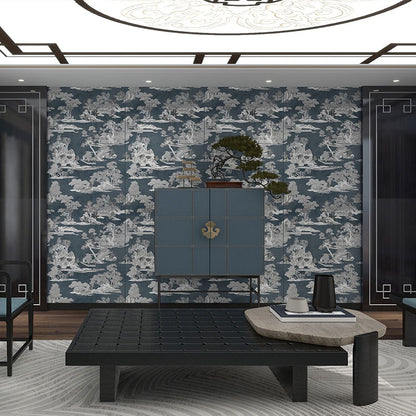 High-End Embroidery Decorative Painting - Suzhou Embroidery with Silk Full-Embroidery Craftsmanship | Commercial Space Soft Decoration Wall Hanging | Bulk Purchases Available with Customizable Patterns and Sizes.Wind Pavilion and Water Pavilion-海智集-