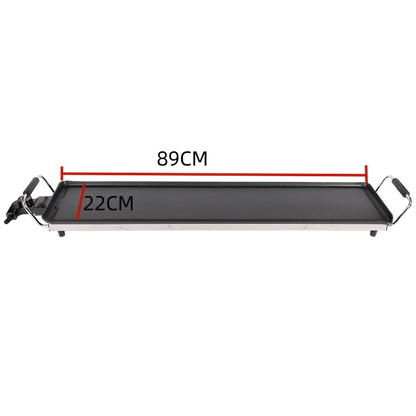 Factory Popular Smokeless Aluminum 90CM Electric Grill with Detachable Self-control Thermostat for Household-海智集-