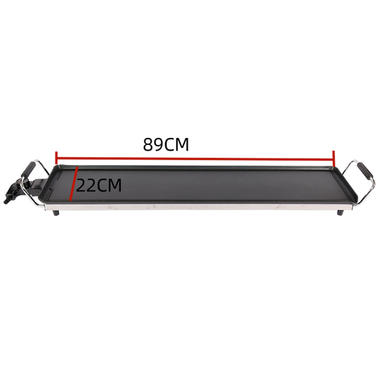 Factory Popular Smokeless Aluminum 90CM Electric Grill with Detachable Self-control Thermostat for Household-海智集-