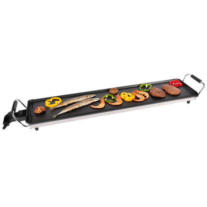 Factory Popular Smokeless Aluminum 90CM Electric Grill with Detachable Self-control Thermostat for Household-海智集-