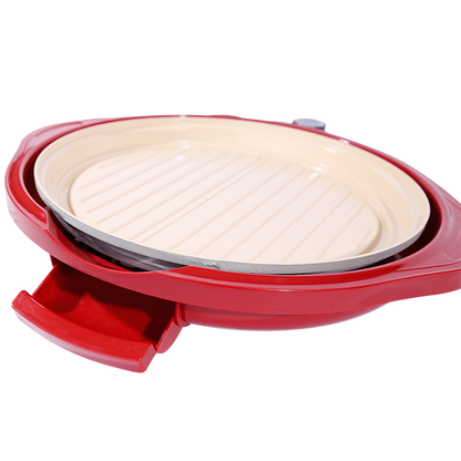 Factory Electric Grill Pan Non Stick Electrical Hot Plate Electric Table Grill Hot Plate for Sale with Oil Tray-海智集-