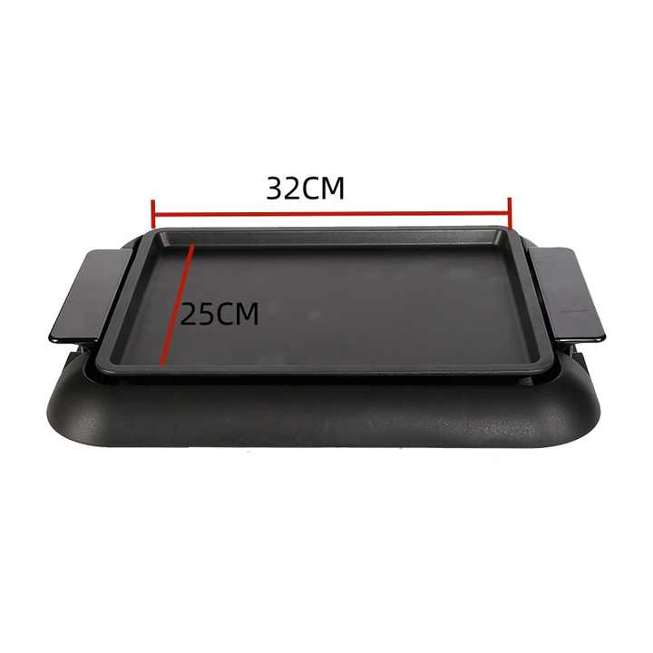 Factory Newly Design Smokeless Babecue Griddle Indoor Electric Griddle Pan Electric BBQ Griddle for Household-海智集-