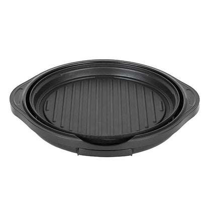 Factory Electric Grill Pan Non Stick Electrical Hot Plate Electric Table Grill for Sale With Oil Tray Aluminum Black-海智集-
