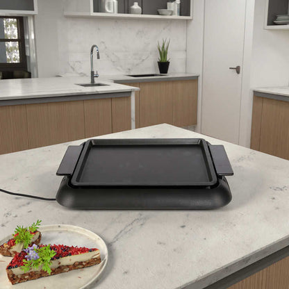 Factory Newly Design Smokeless Babecue Griddle Indoor Electric Griddle Pan Electric BBQ Griddle for Household-海智集-