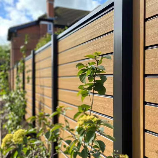 Waterproof and Moisture-Proof WPC Outdoor Customizable Fence Panels - Corrosion-Resistant and Durable-海智集-