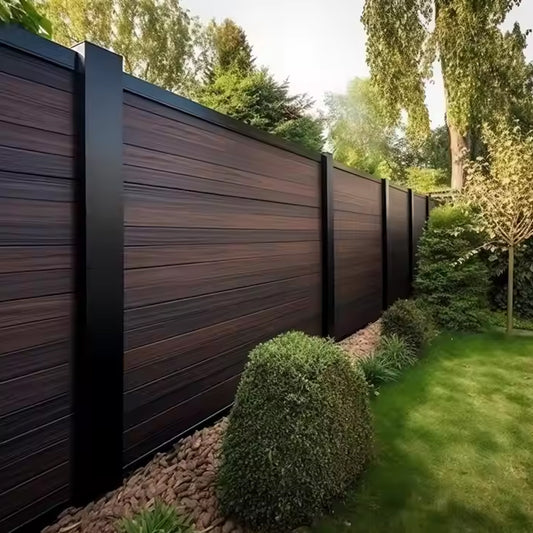 Forest Style Wood Plastic Composite Outdoor Decorative WPC Fence Panel-海智集-
