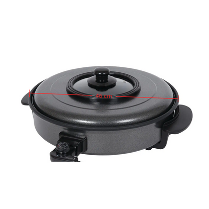 Popular Electric Wok Cooker Non Stick Electric Frying Pan with Lid Aluminum Electric Skillet Pot for Sale-海智集-