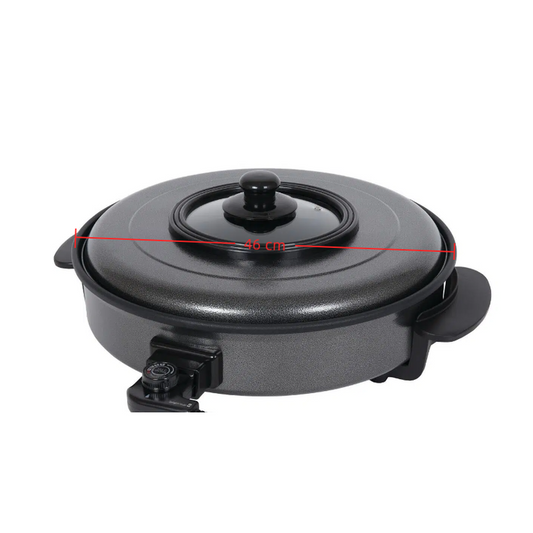 Popular Electric Wok Cooker Non Stick Electric Frying Pan with Lid Aluminum Electric Skillet Pot for Sale-海智集-