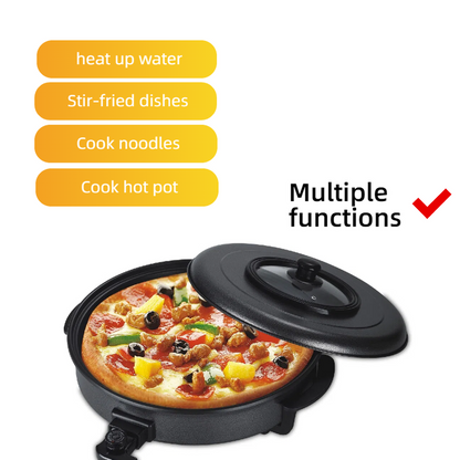 Popular Electric Wok Cooker Non Stick Electric Frying Pan with Lid Aluminum Electric Skillet Pot for Sale-海智集-
