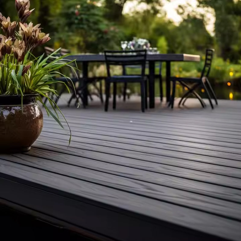 3D WPC Fence PE Decking Plank Outdoor Flooring Piso Timber Plastic Wood Board Wall Panel Quality Decking Product-海智集-