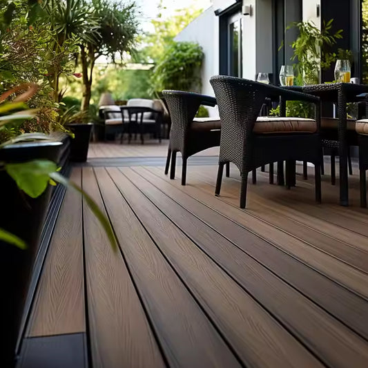 Wholesale Garden Composite Wood Wide Plank Engineering Waterproof Outdoor Flooring Wpc Decking Board-海智集-