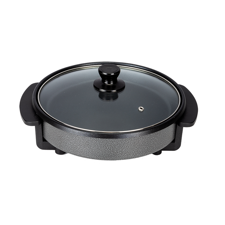 Hot Sale 28cm Round Pizza Pan Electric Cooker for Frying Pizza Household Home Fryer-海智集-