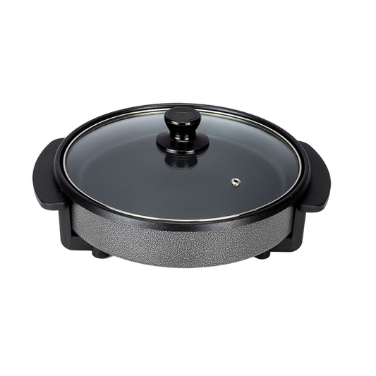 Hot Sale 28cm Round Pizza Pan Electric Cooker for Frying Pizza Household Home Fryer-海智集-