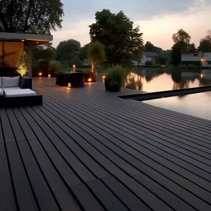 Wpc Sea Composite Decking End Plastic Pvc Outdoor Flooring Board Tiles-海智集-