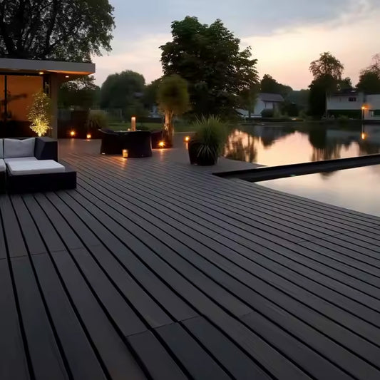 Wpc Sea Composite Decking End Plastic Pvc Outdoor Flooring Board Tiles-海智集-