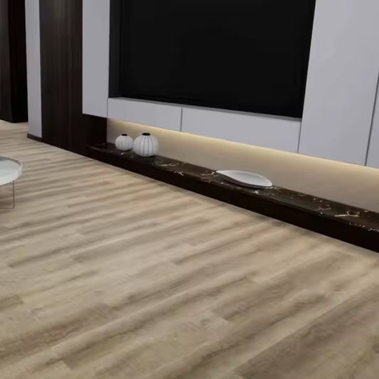 5mm Thick PVC Flooring 0.5mm Wear Layer SPC LVT Piso Plastic Wood Vinyl Plank for Apartment Application Graphic Design-海智集-