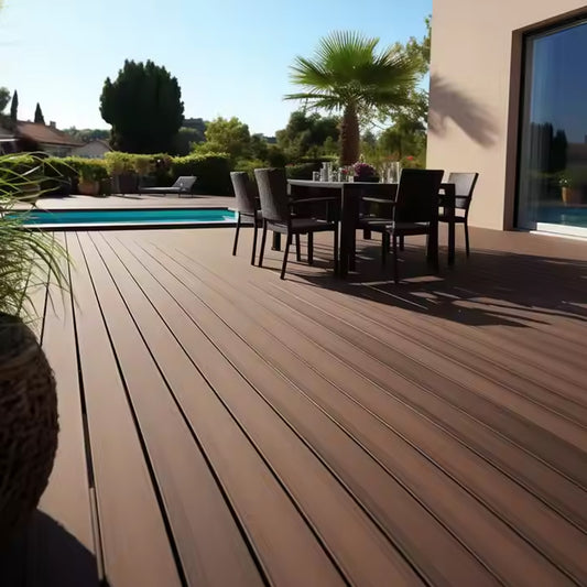 Chinese Supplier Outdoor Flooring Pool Plastic Waterproof Wood Solid Wpc Composite Decking-海智集-