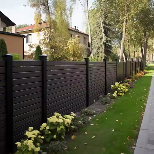 Wholesale Wood Plastic Composite Fencing Panels Board Garden Used Material Outdoor Privacy Wpc Fence-海智集-