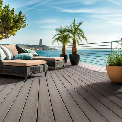 Hot Sale Garden Fence Board Wpc Decking Outdoor Composite Fencing WPC Fence Panels-海智集-