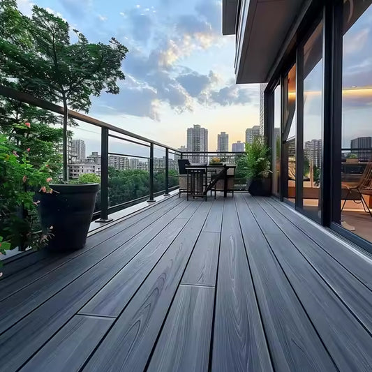 Wood Plastic Composite Outdoor Decking Factory Price Waterproof Hollow Decking Wpc Laminate Floor-海智集-