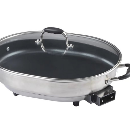 1500W Electric 39cm Skillet Home Fryer for Household Use Electric Frypan-海智集-